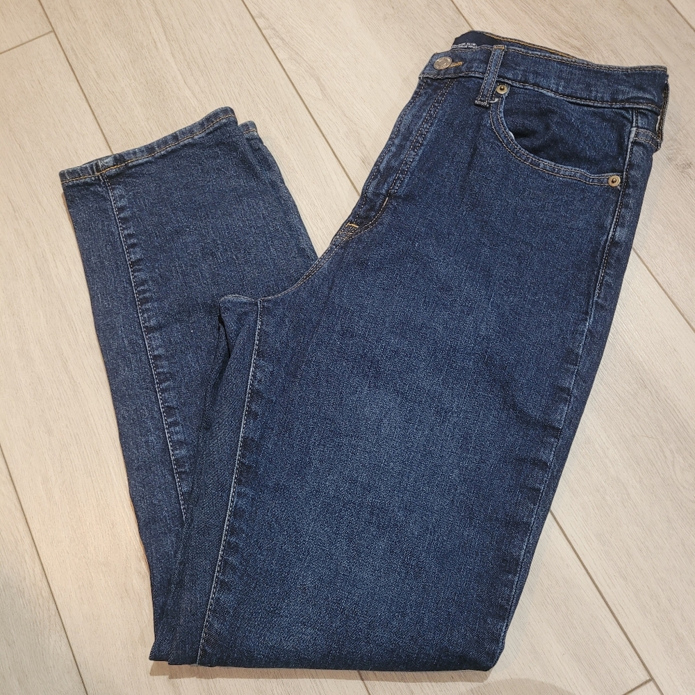 Gap Womens High Rise Vintage Slim Dark Wash Denim Jeans 30 Blue Normcore Capsule